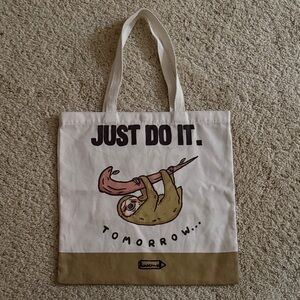 Sloth Graphic Tote Bag made in Bangkok